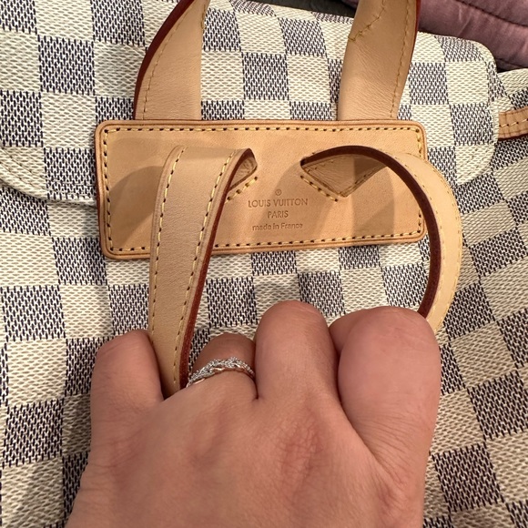 Authentic🥰Louis Vuitton Sperone Backpack Damier Azur Rose Ballerine - Picture 9 of 9